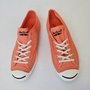 Converse Jack Purcell Coral Sneakers Sz 10